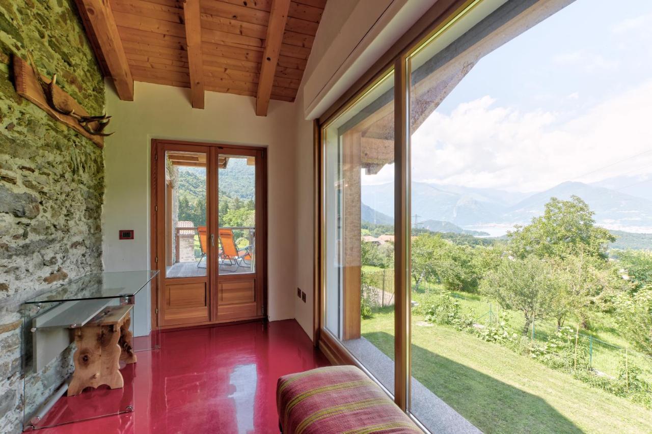 Chalet Con Piscina E Vista Panoramica Colico Bagian luar foto